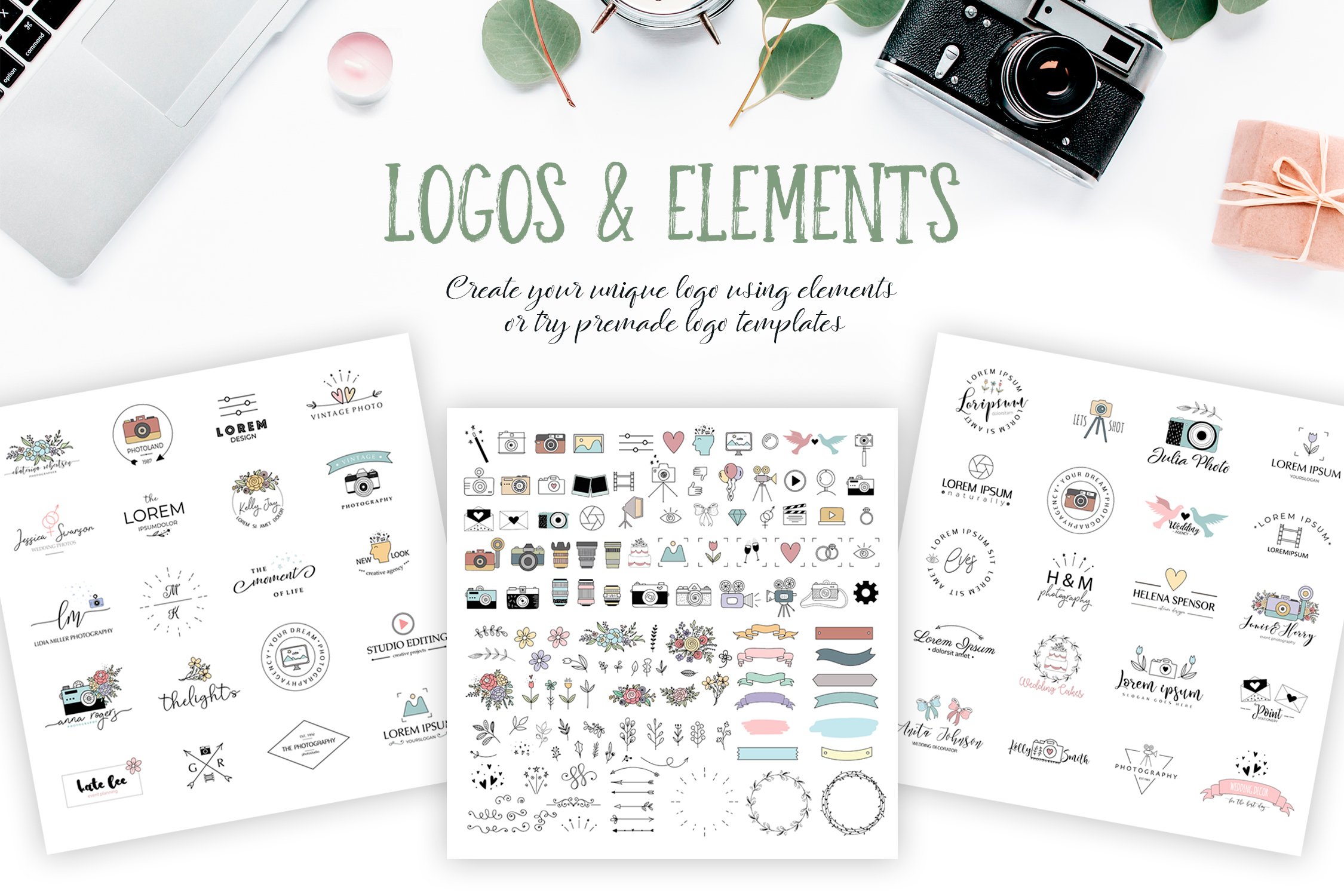 Photography Logo Pack - Elements and Templates
