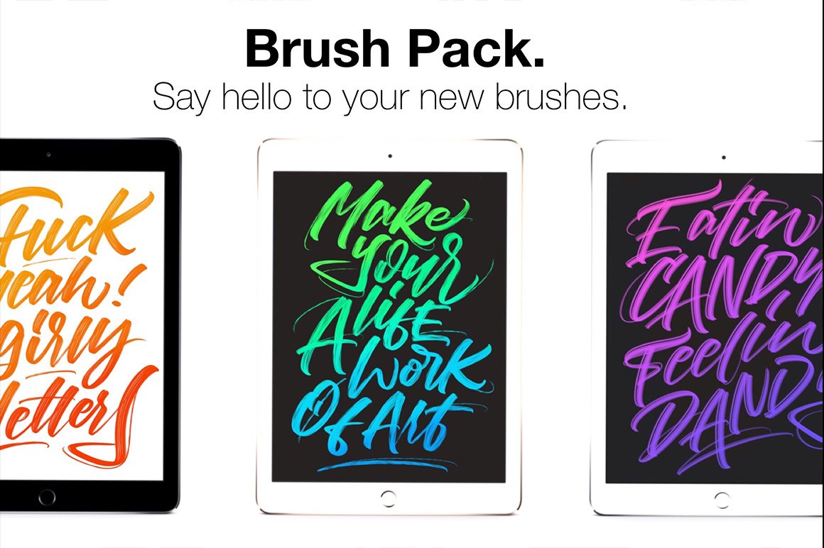 Procreate Lettering Brush Pack!