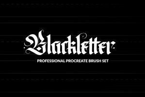 Professional Blackletter Procreate Brushes