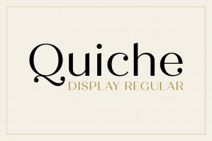 Quiche Display Regular Font