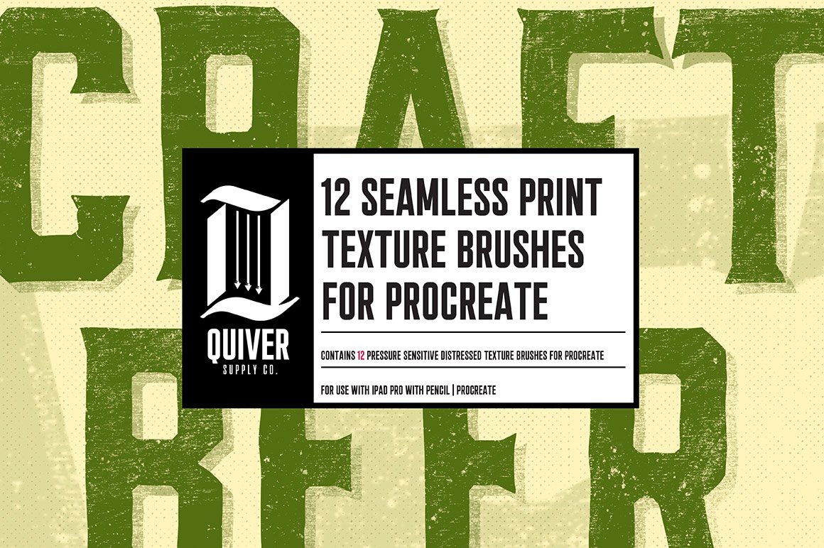 Seamless Print Procreate Texture Brushes