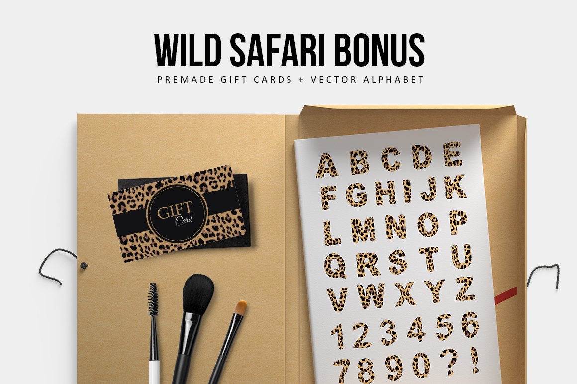 Wild Safari Animal & Leopard Patterns Set