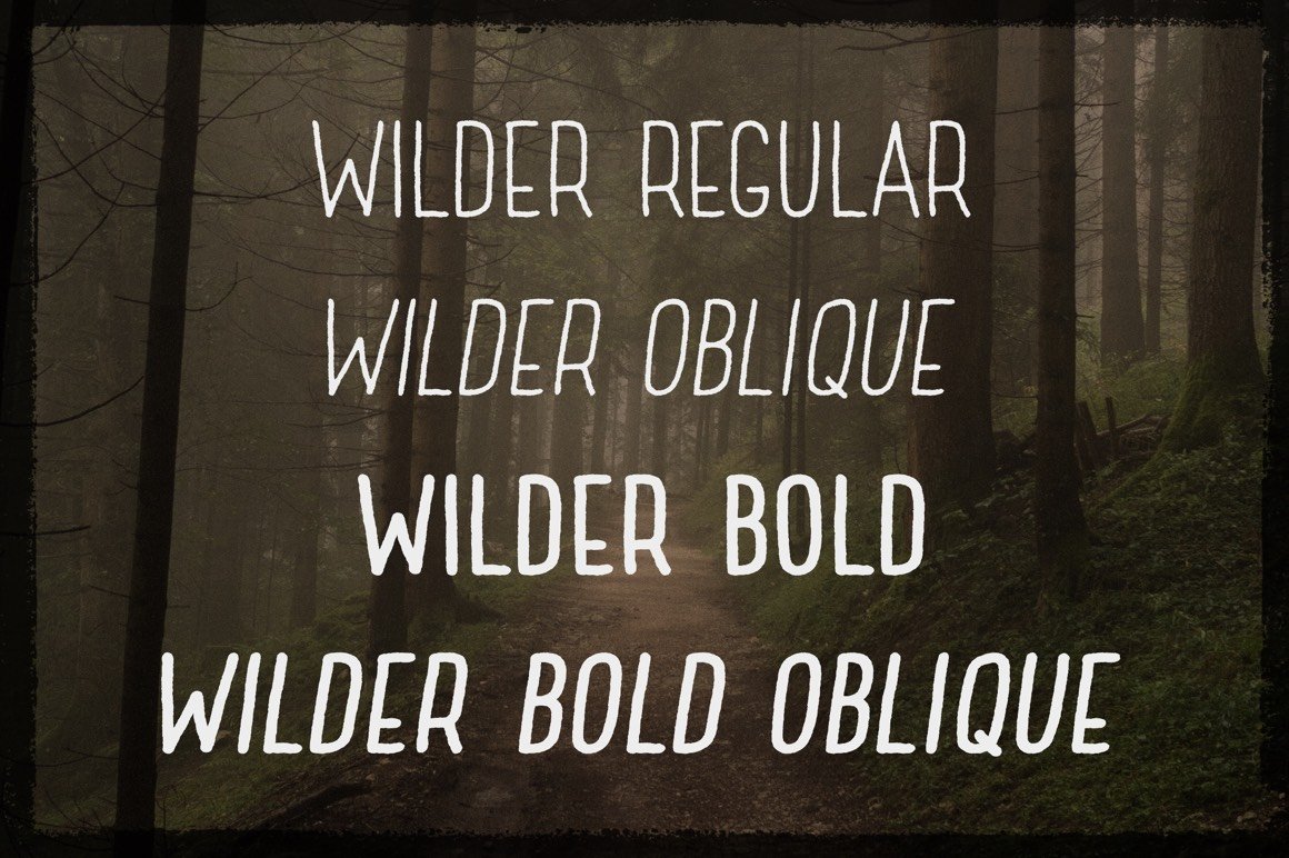 Wilder - A Handwritten Condensed Sans Serif