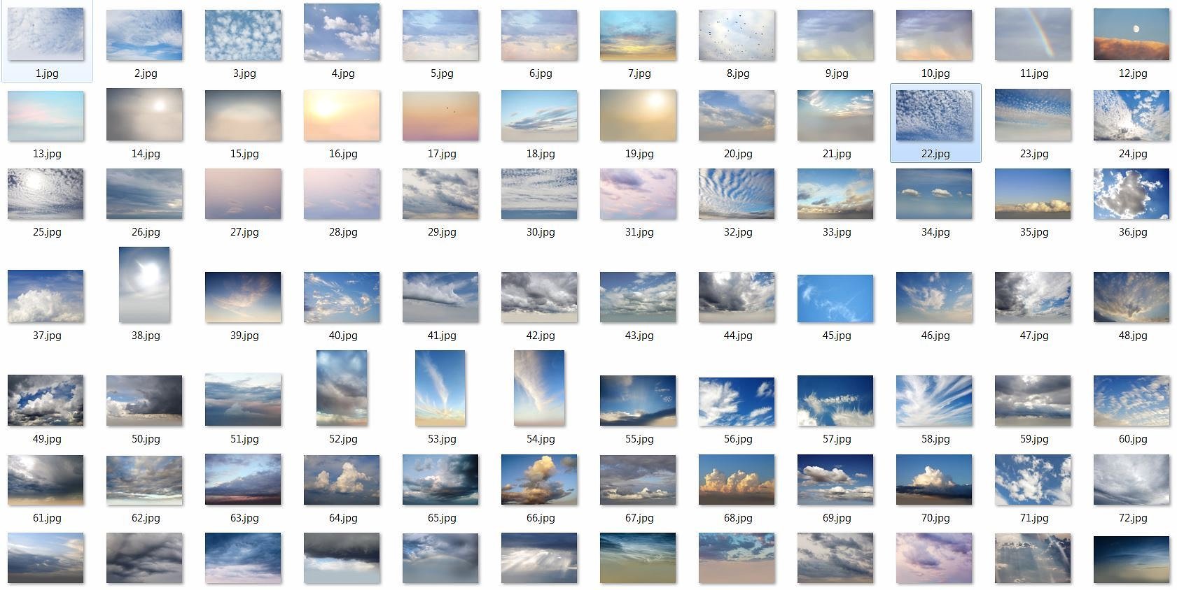 250 Sky Photo Overlays