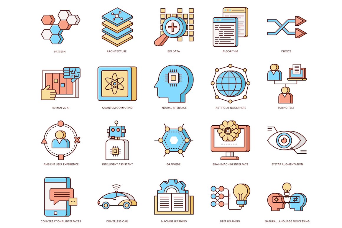 60 Artificial Intelligence Icons