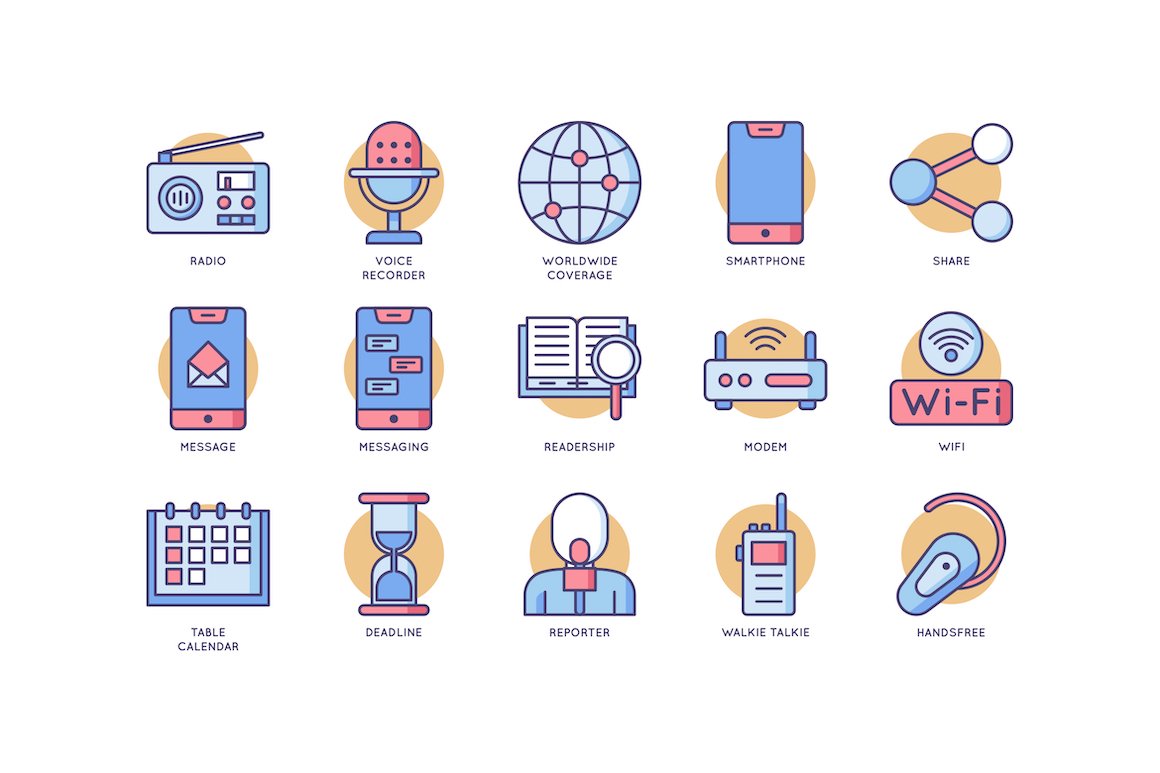 70 Communication Icons