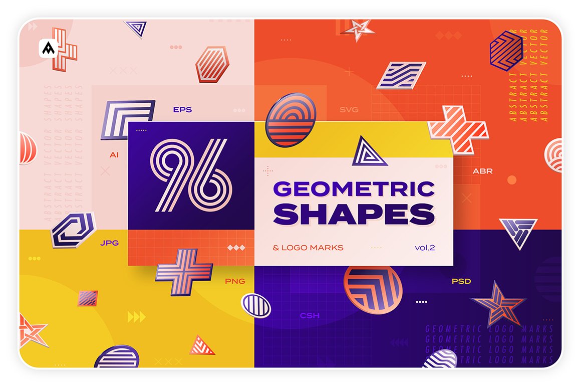 96 Geometric Shapes And Logo Marks VOL.2