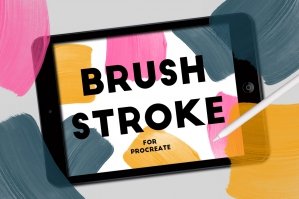 Brush Strokes Stamps For Procreate
