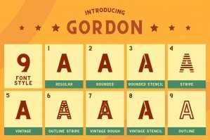 CS Gordon Font Family and Extras