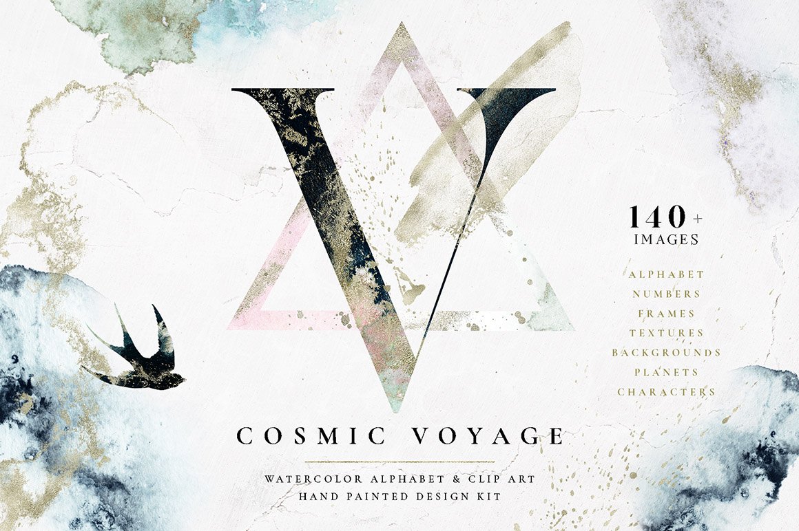 Cosmic Voyage - Alphabet Design Set