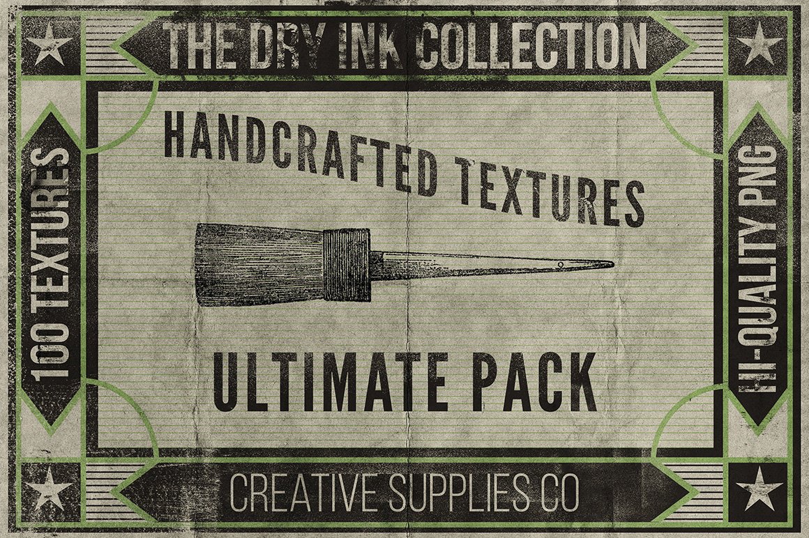 Dry Ink - Ultimate 100 Textures Pack