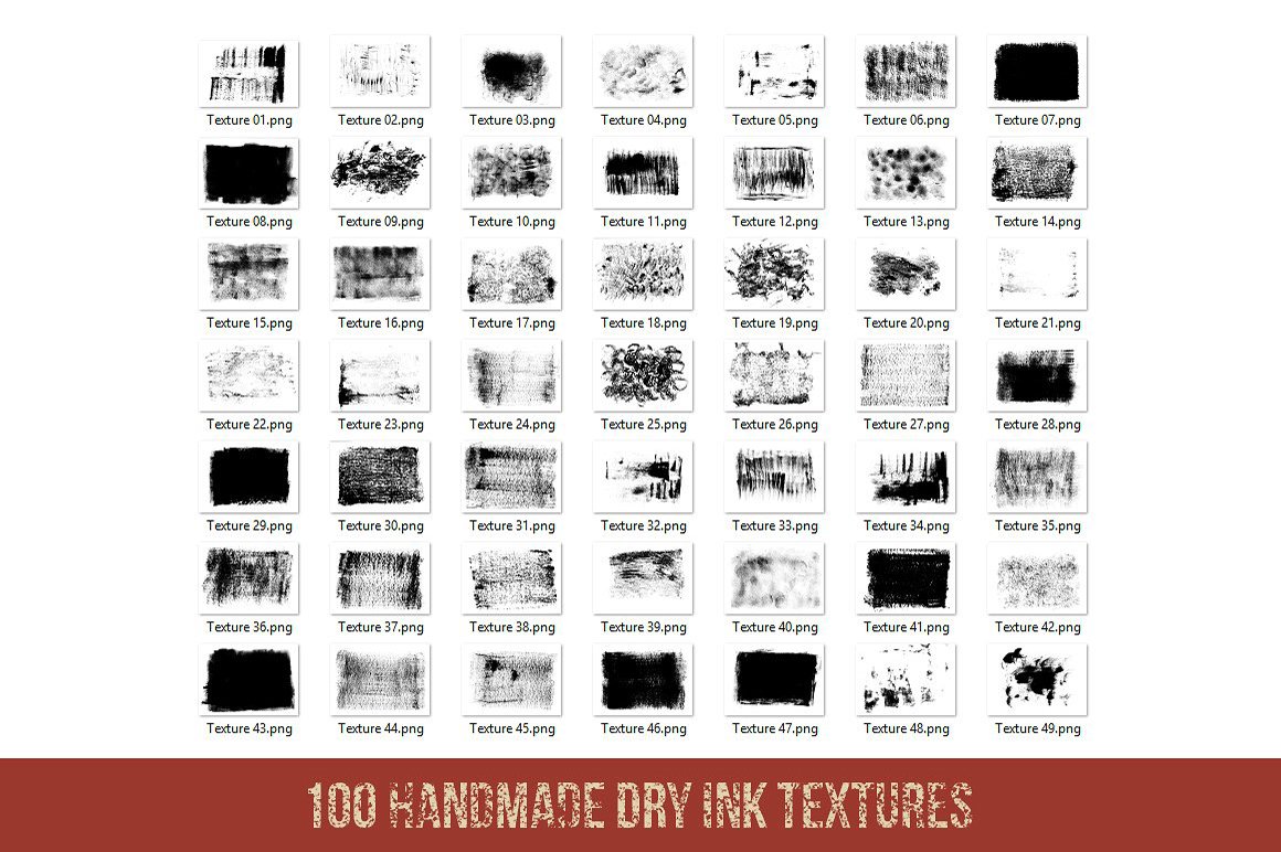 Dry Ink - Ultimate 100 Textures Pack