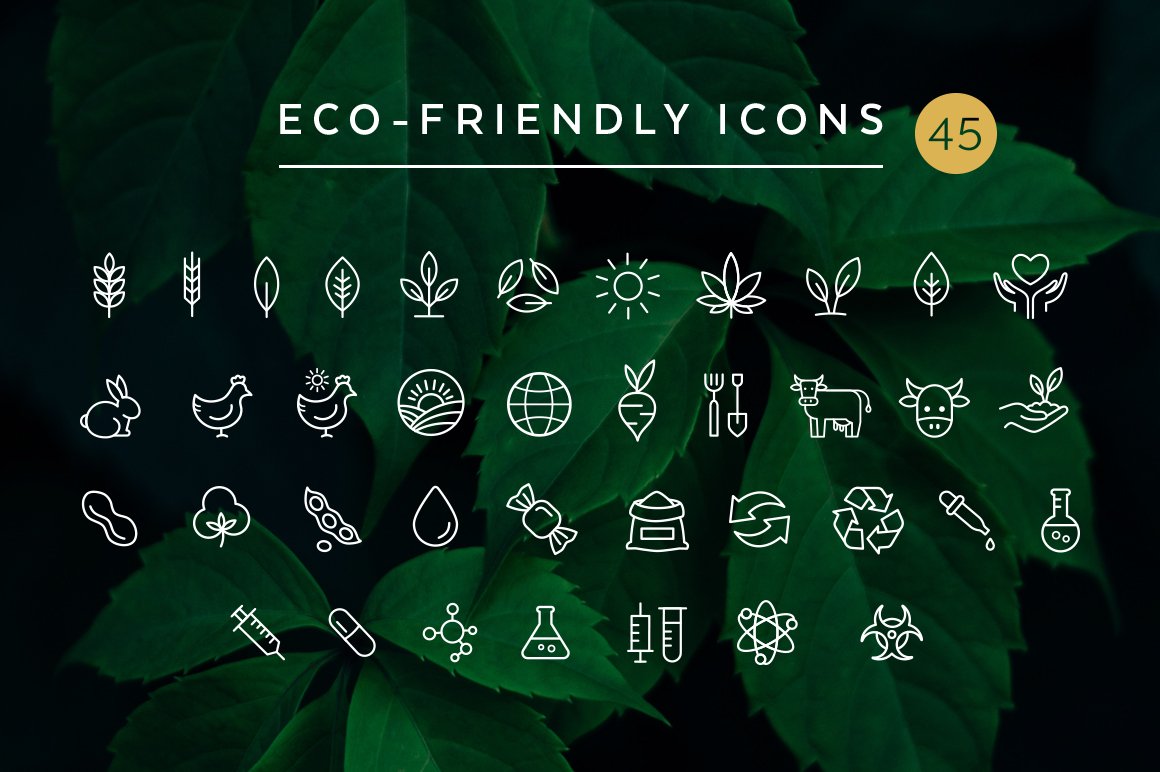 Eco-Friendly Logo & Icon Bundle