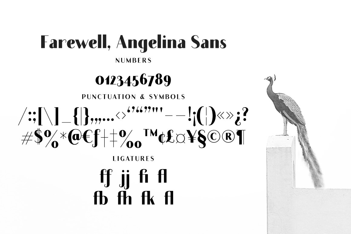 Farewell Angelina Sans Display Font