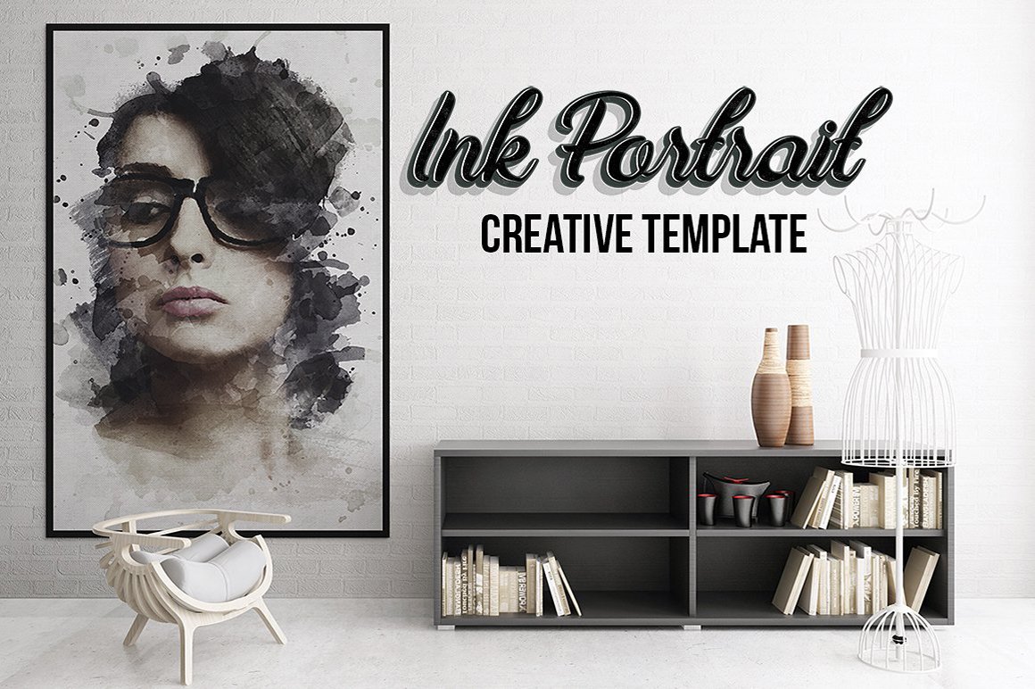 Ink Portrait Vol. 01 - Creative Photoshop Template