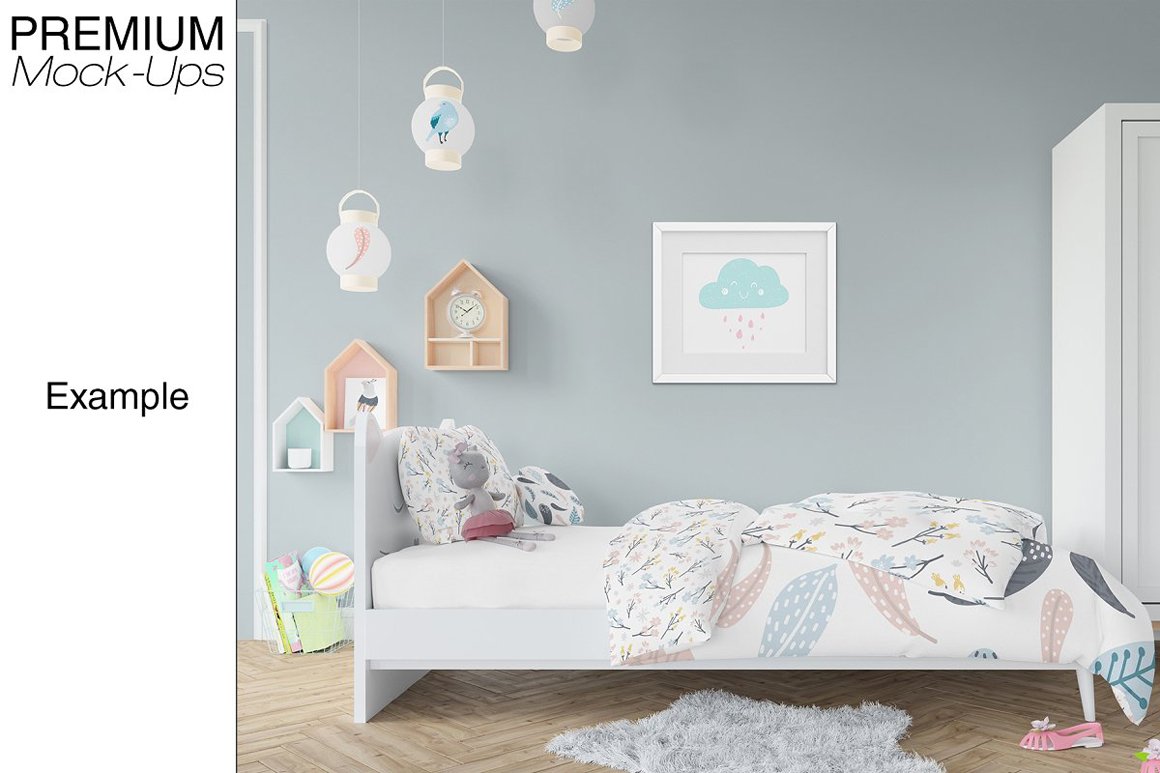 Kids Bedding, Frames And Wall Set