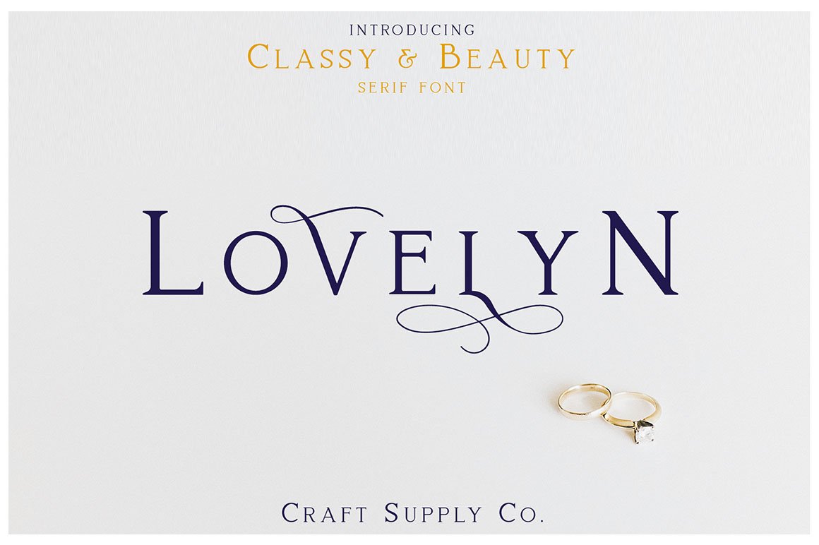 Lovelyn - Classy & Beauty Serif Font