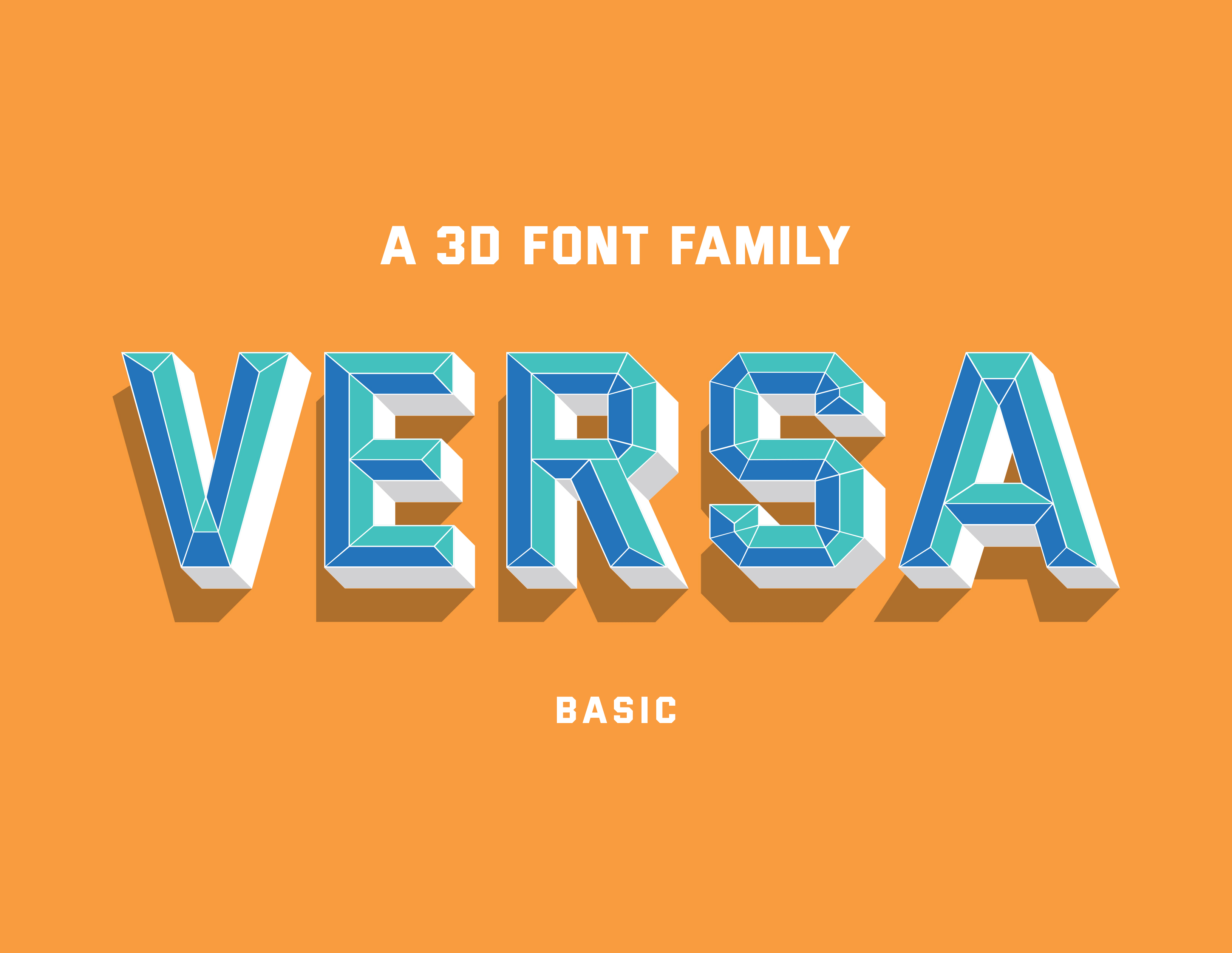 Multi Layer 3D Font - Versa
