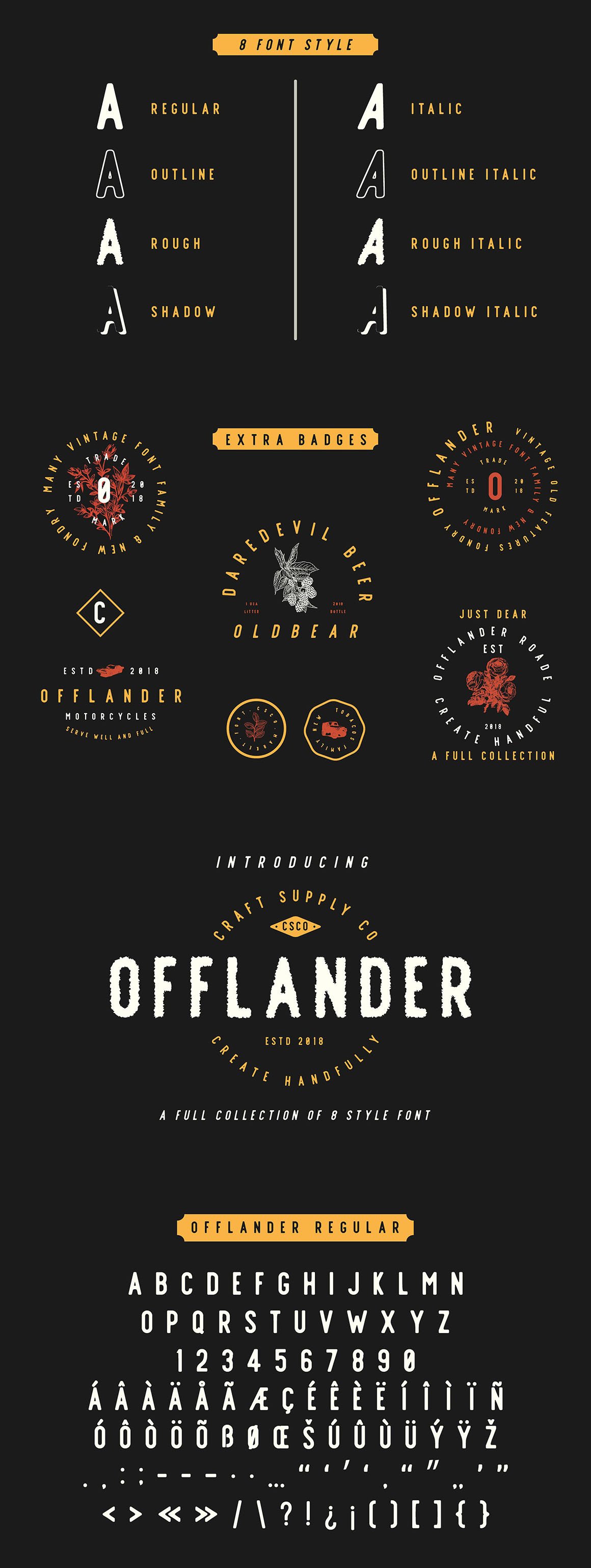 Offlander Font Family 