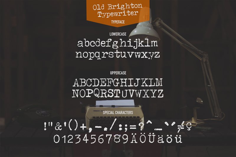 Old Brighton Typewriter - Font