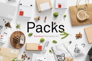Packs Mockup Collection - Branding Presentation Kit