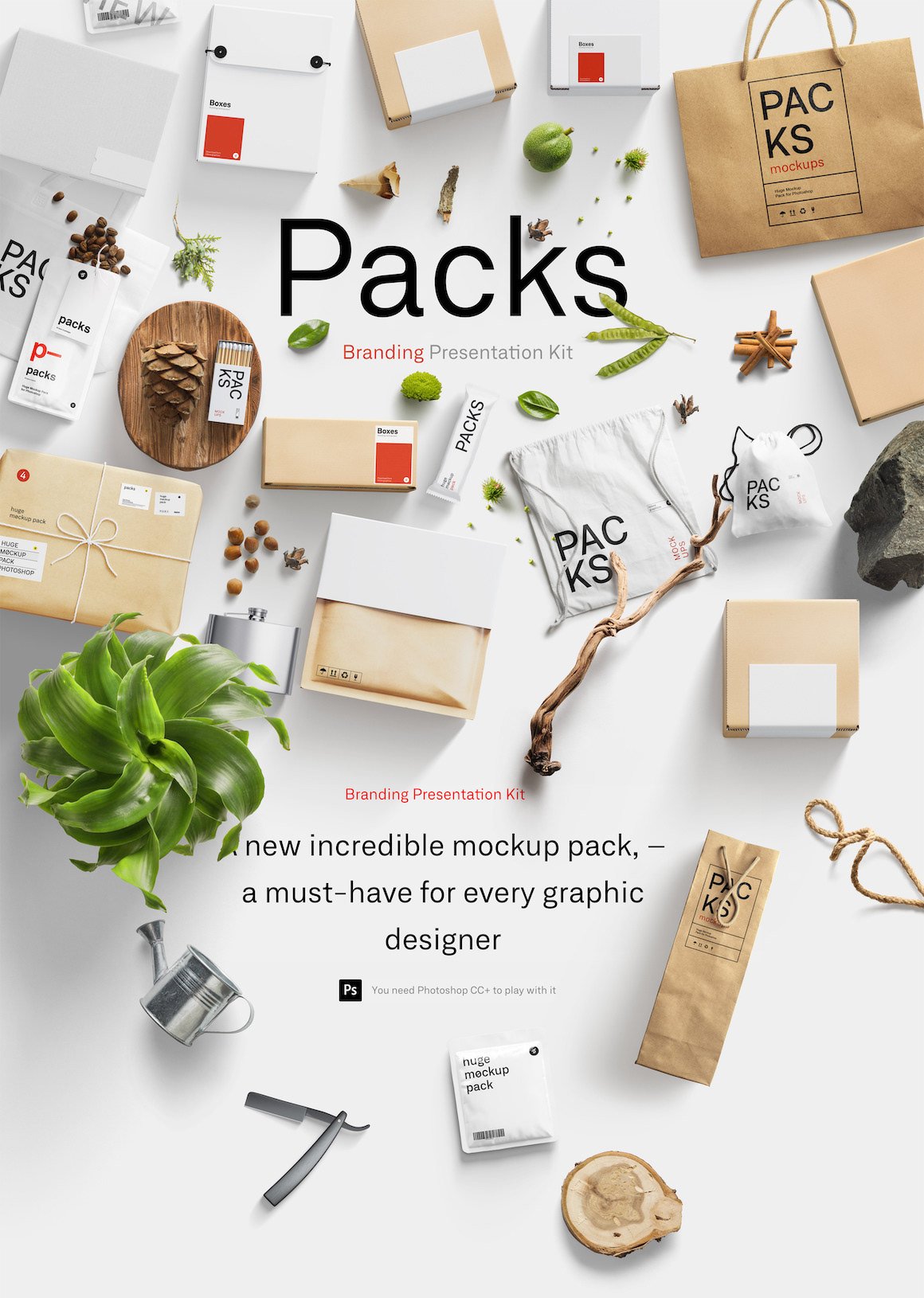 Packs Mockup Collection - Branding Presentation Kit