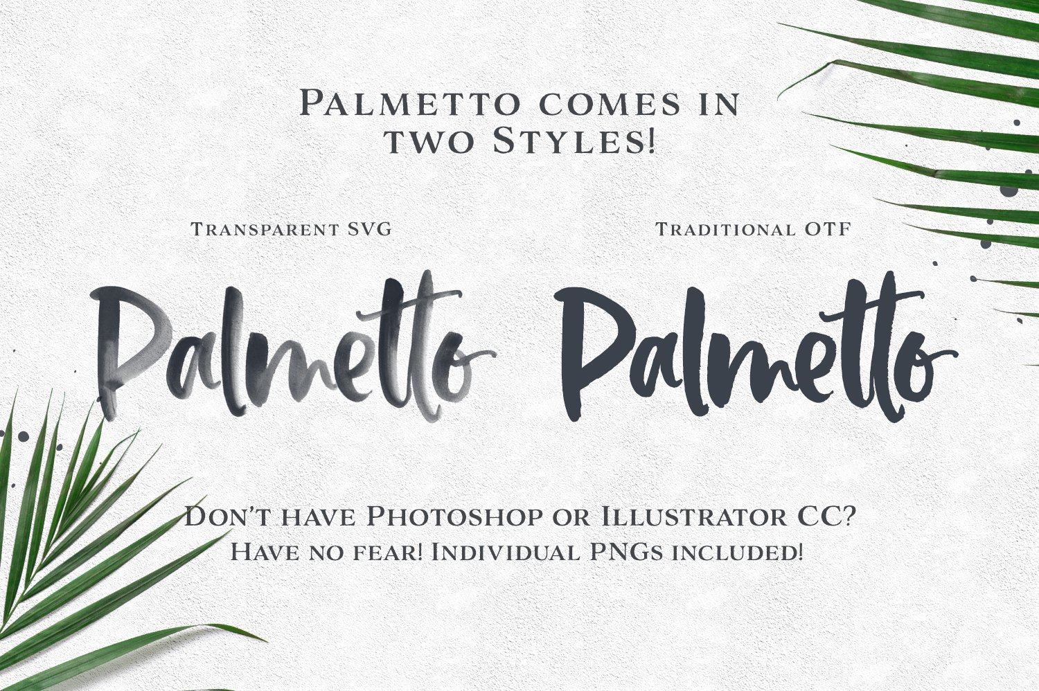 Palmetto SVG Font