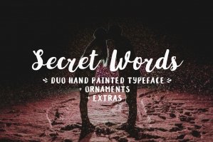 Free: Secret Words Font Duo