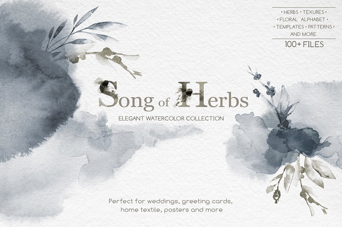 Song of Herbs Watercolor Collection
