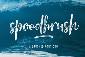 Spoodbrush - Font Duo