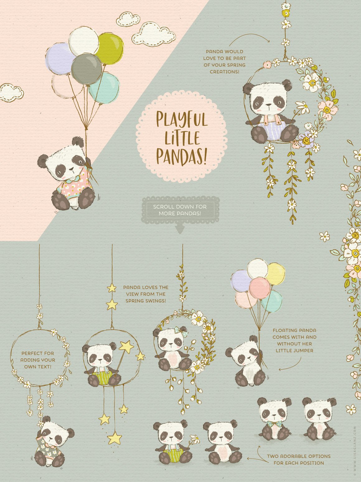 The Playful Spring Animals & Flowers Collection