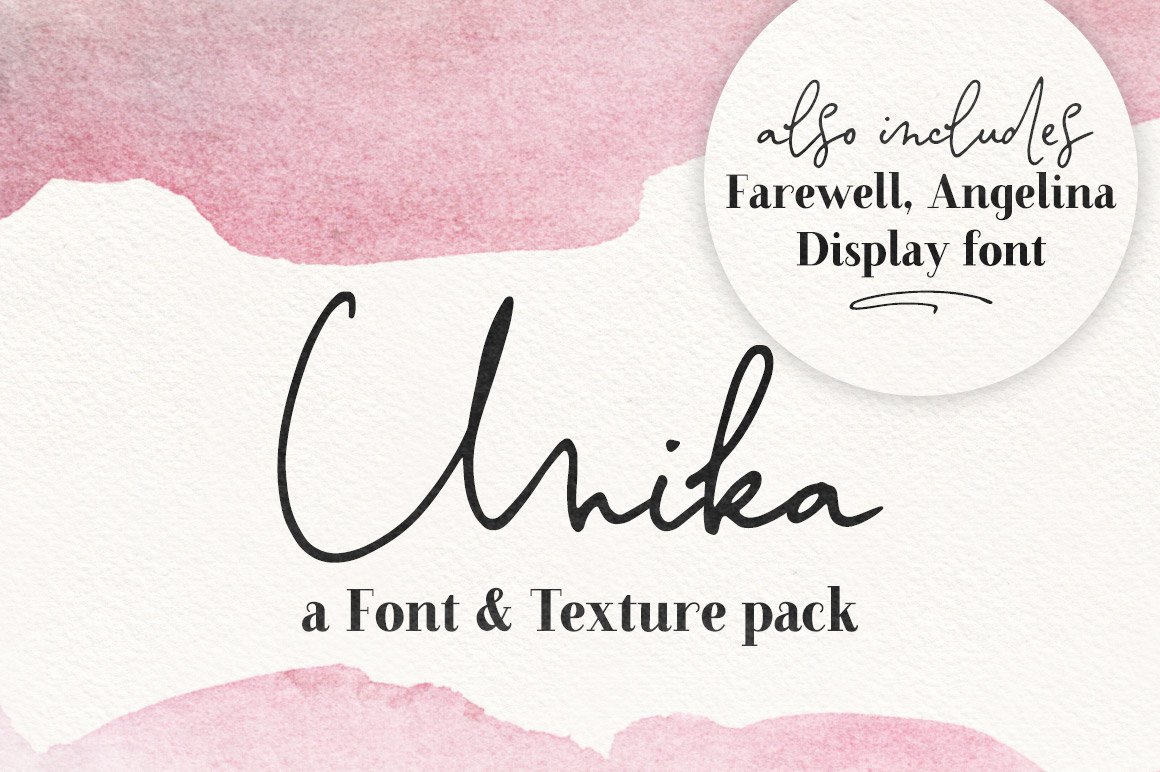 Unika Signature Font and Texture Pack
