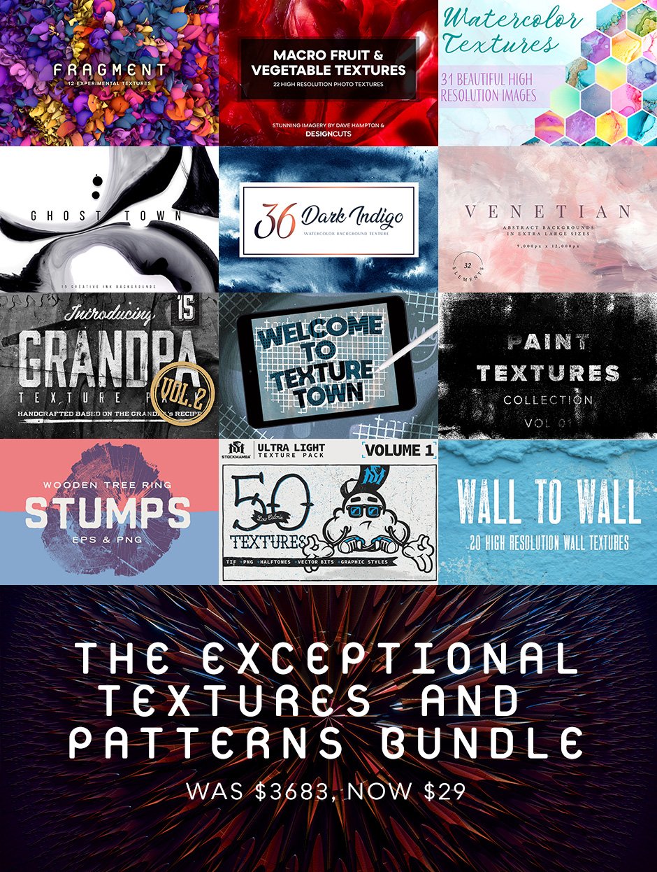 The Exceptional Textures and Patterns Bundle