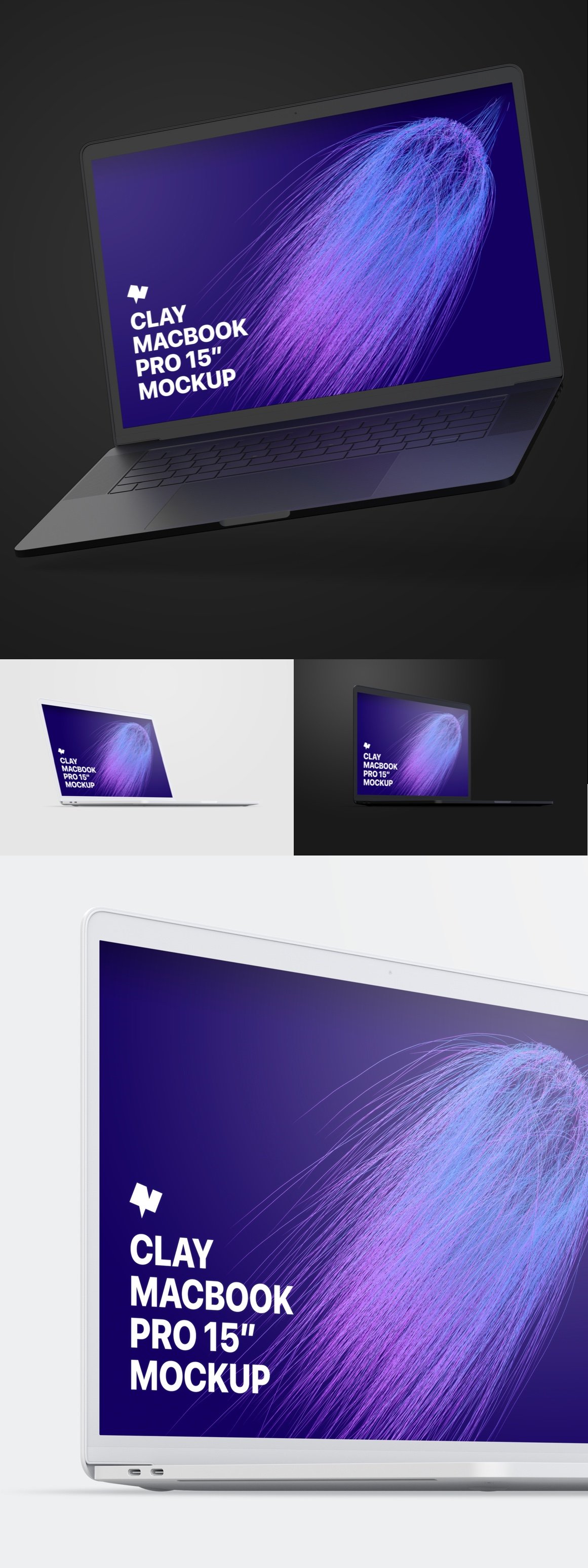 iPhone X And Clay MacBook Pro Mockups Pack