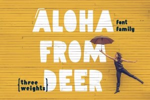 Aloha From Deer - Summer Font Family