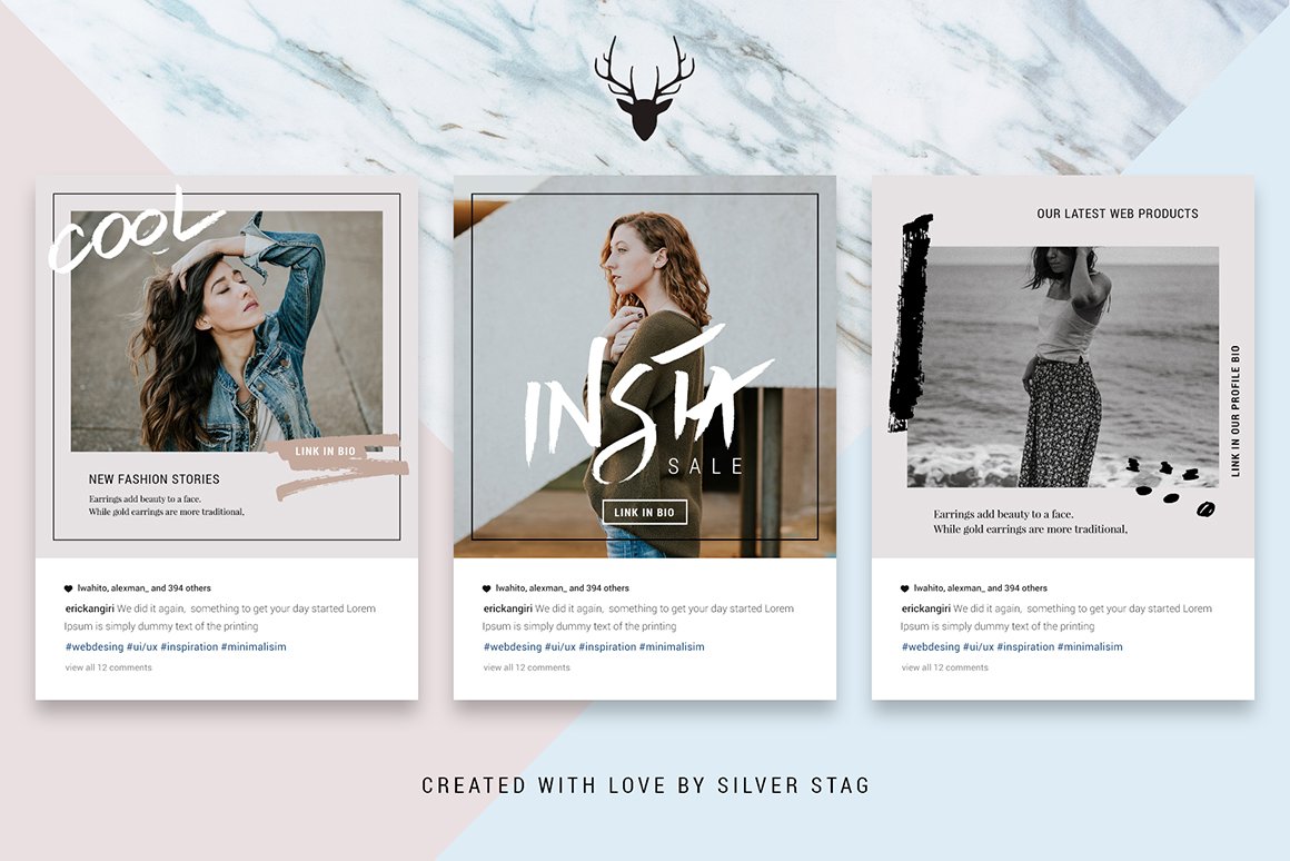 Animated Hand-Drawn Instagram Templates