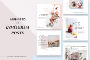 Animated Modern & Clean Instagram Post Templates