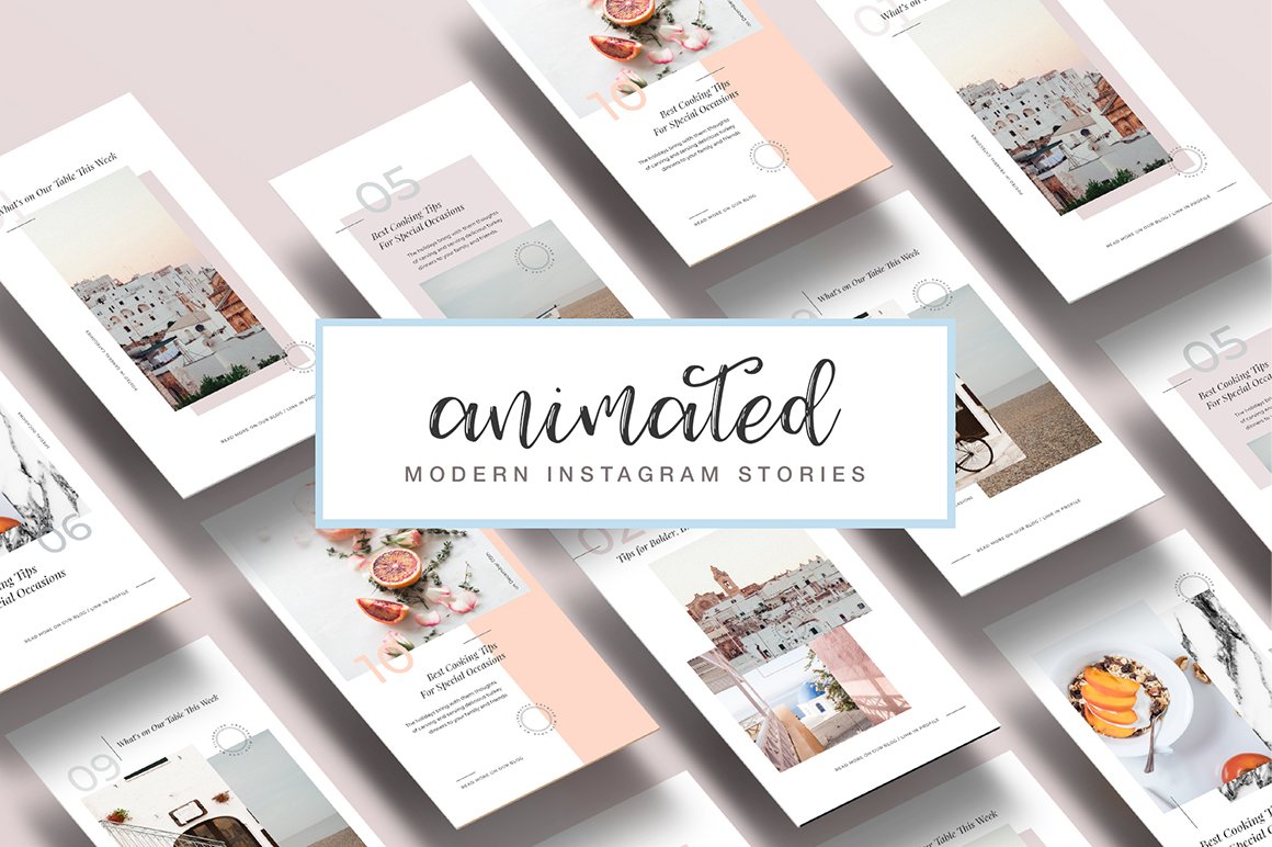 Animated Modern & Clean Instagram Story Templates