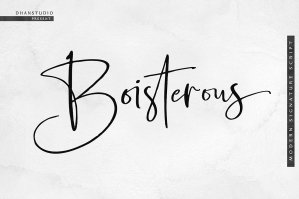Boisterous Signature Font