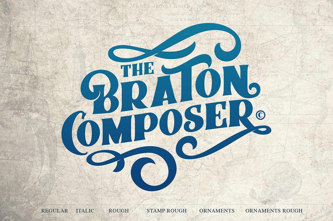 Braton Composer Typeface
