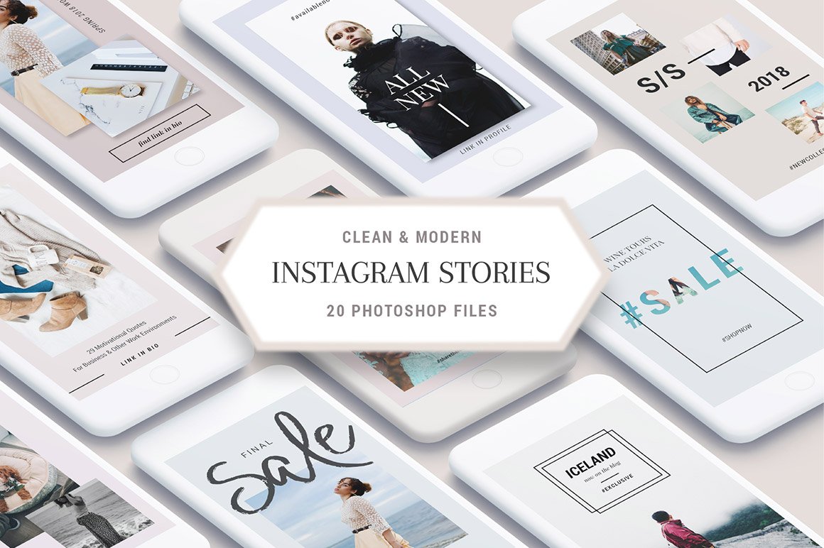 Clean & Modern Instagram Story Templates