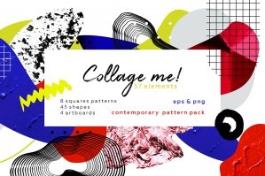 Collage Me - Abstract Art Pattern Set