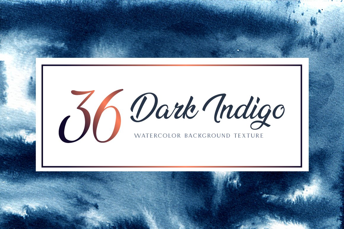 Dark Indigo Watercolor Backgrounds