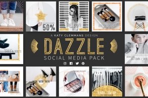 Dazzle Social Media Template Pack