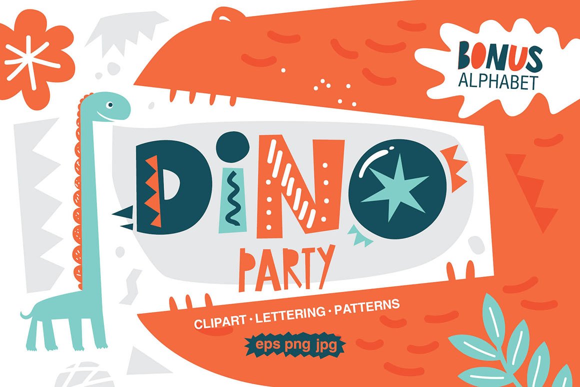 Dino Party -  Graphic Set