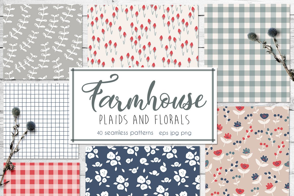 Farmhouse Plaids And Florals