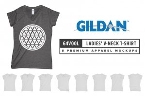 Gildan 64V00L Ladies' V-Neck T-Shirt