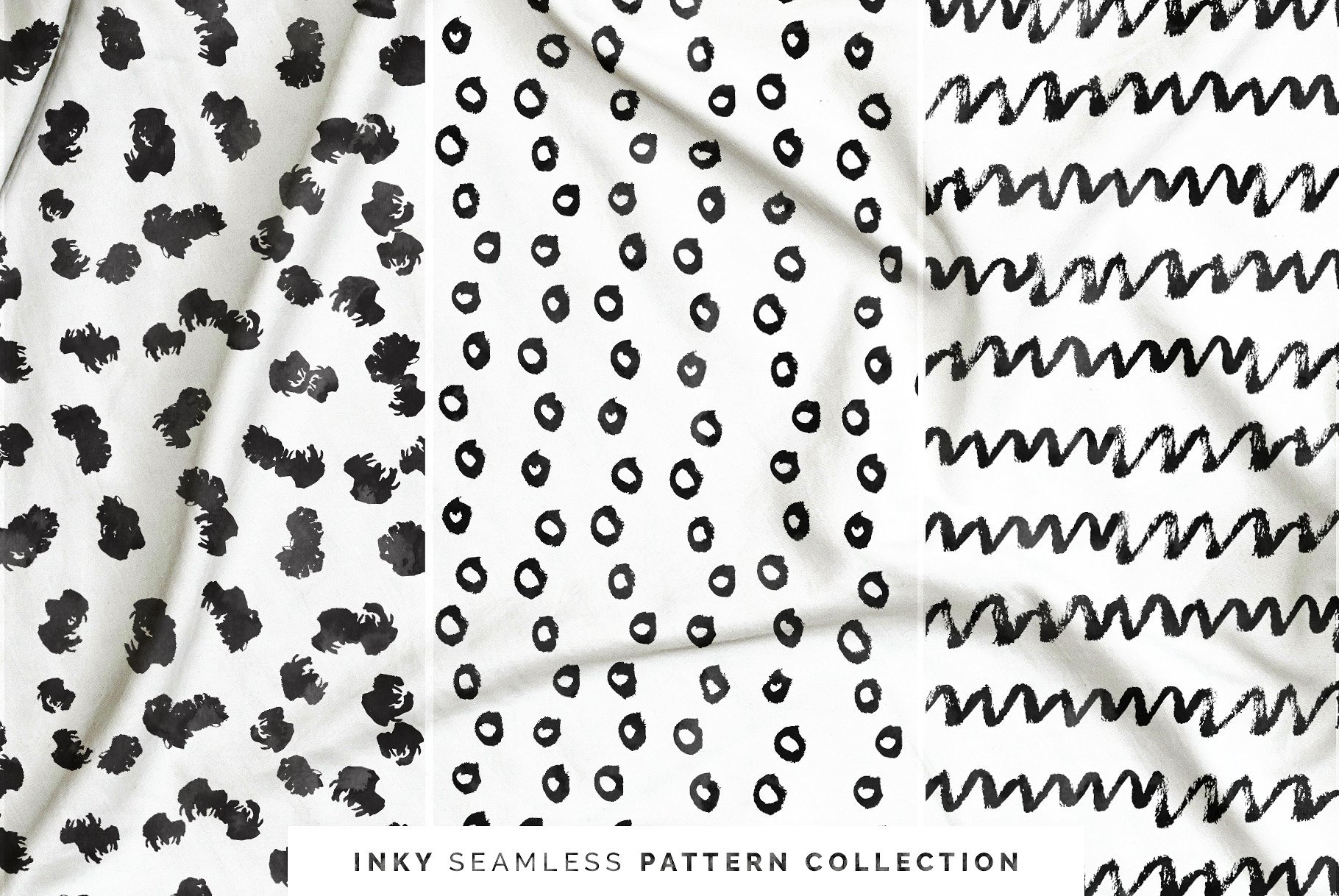 Inky Seamless Vector Patterns Vol. 2