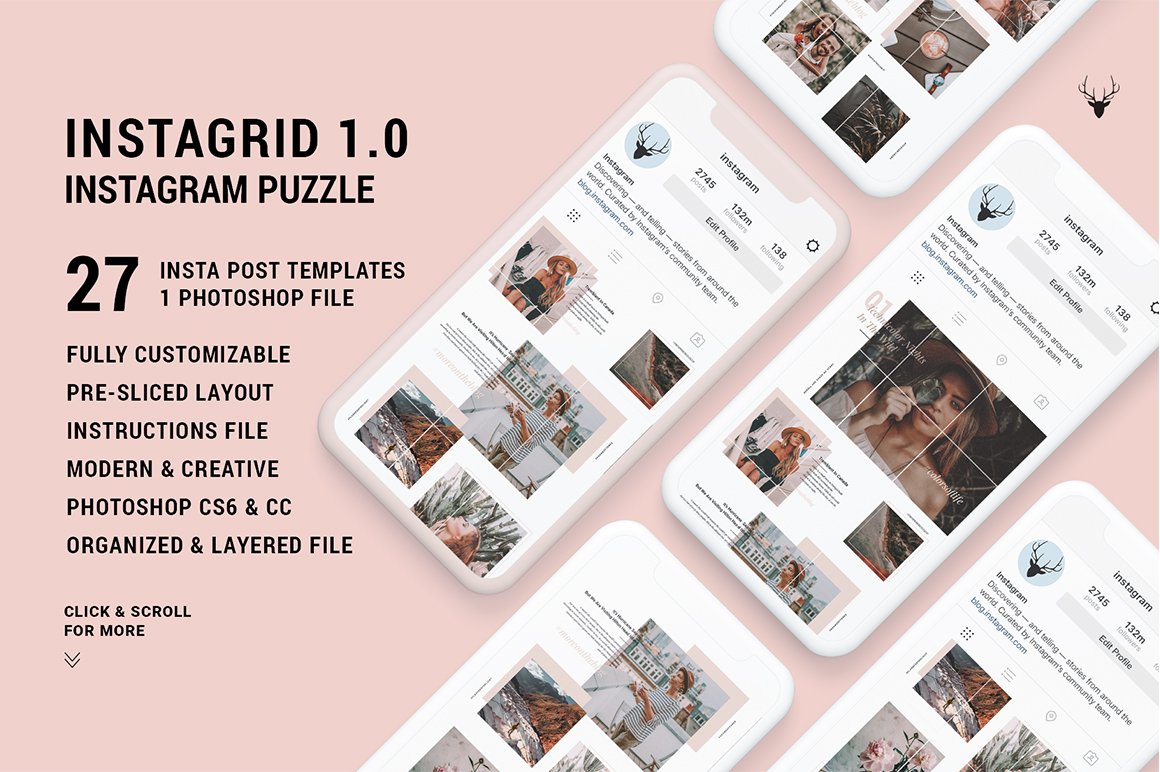 InstaGrid 1.0 - Unique Instagram Puzzle Template