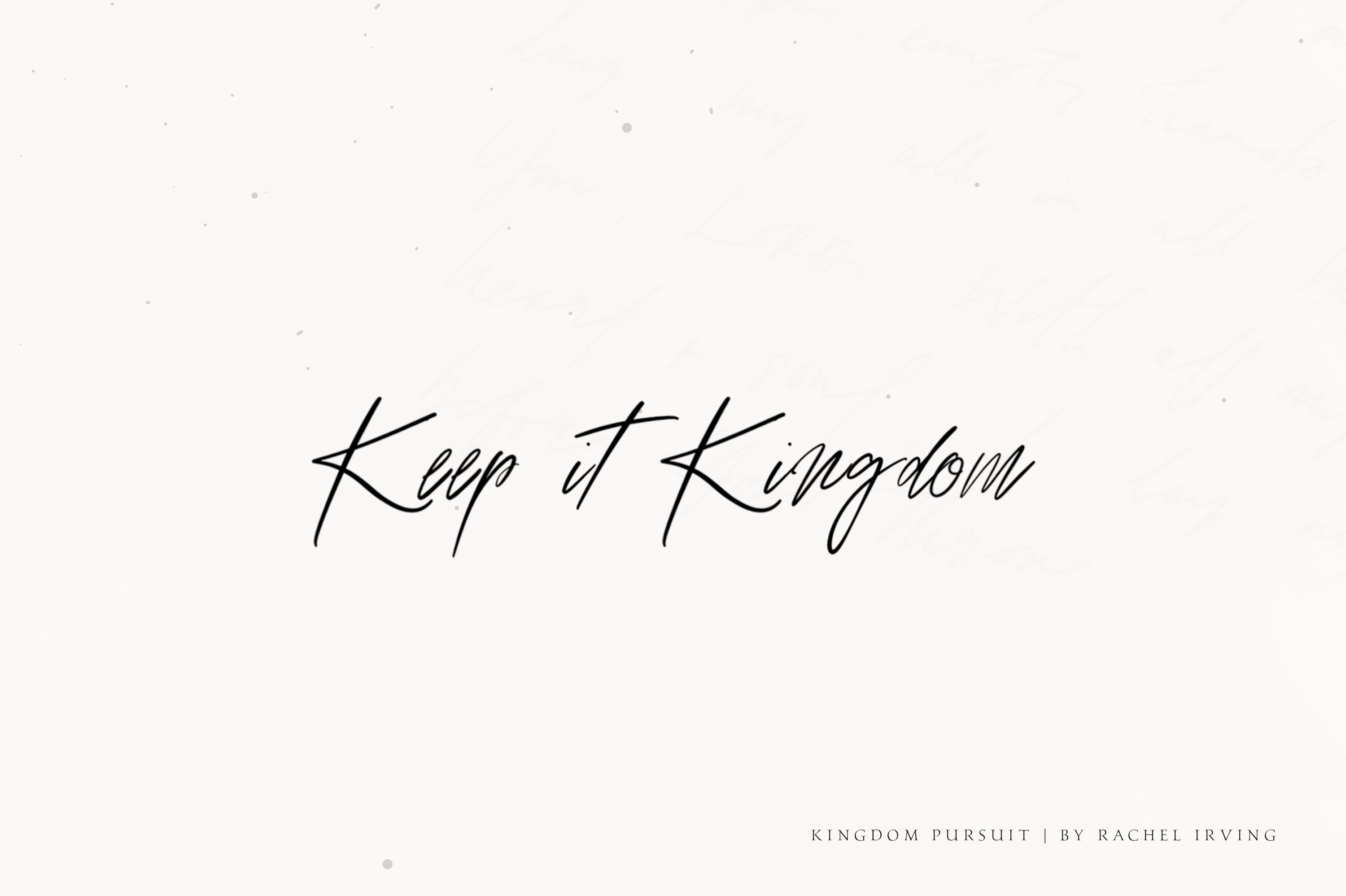 Kingdom Pursuit - Script Font